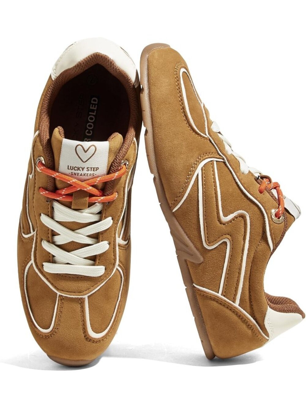 Women's Brown Retro Fashion Gym Workout Classic Thin Sole Casual Sneaker Shoes